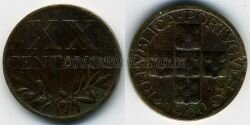 Монета Португалия 20 сентаво 1960 г.