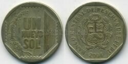 Монета Перу 1 соль 2004 г. 