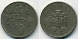Монета Ямайка 10 центов 1986 г. 