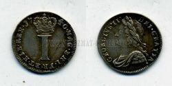 Монета Англия 1 пенни 1740 г. Георг II