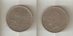 Монета Испания 25 песет 1982 г.
