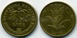Монета Хорватия 10 липа 2005 г. 