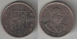 Монета Маврикий 1 рупия 2002 г. 