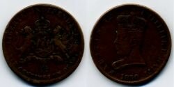 Монета Гаити 6 1/4 сентимес 1850 г.