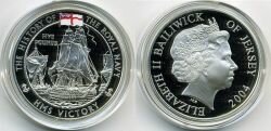 Монета Джерси 5 фунтов 2004 г.