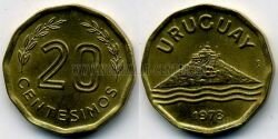 Монета Уругвай 20 сентесимо 1978 г.