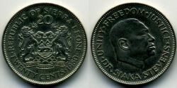 Монета Сьерра-Леоне 20 центов 1980 г.