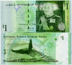 Банкнота ( бона ) Тонга 1 паанга 2008 г.