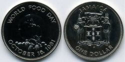 Монета Ямайка 1 доллар 1981 г.