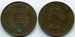 Монета Джерси 1/12 шиллинга 1954 г.