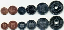 Папуа Новая Гвинея набор 6 монет.