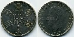 Монета Испания 100 песет 1980 г.