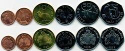Гамбия набор 6 монет 1998 г.