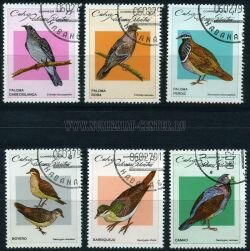 Куба 6 почтовых марок 1979 г. Голуби