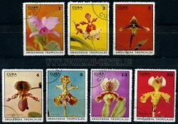 Куба 7 почтовых марок 1971 г. Орхидеи