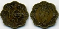 Монета Цейлон 10 центов 1944 г.