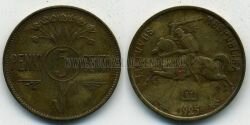 Монета Литва 5 центов 1925 г. 