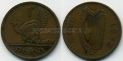 Монета Ирландия 1 пенни 1949 г. 