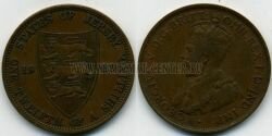 Монета Джерси 1/12 шиллинга 1923 г. Георг V