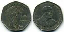 Монета Маврикий 10 рупий 1997 г. 