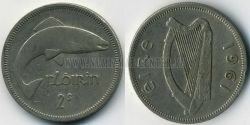 Монета Ирландия 1 флорин 1961 г. 