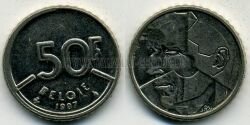 Монета Бельгия 50 франков 1987 г. BELGIЁ
