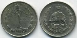 Монета Иран 1 риал 1964 г. 