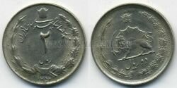 Монета Иран 2 риала 1973 г.