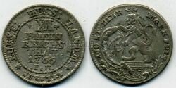Монета Гессен-Кассель 1/12 талера 1766 г.
