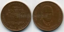 Монета Ямайка 25 центов 1996 г. 