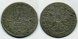 Монета Гамбург 4 шиллинга 1725 г.
