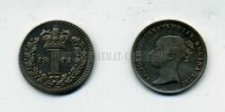 Монета Великобритания 1 пенни 1871 г. Виктория
