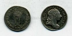 Монета Англия 1 пенни 1781 г. Георг III