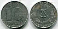Монета ГДР 10 пфеннигов 1979 г. A