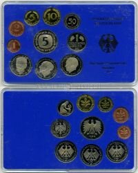 ФРГ набор 10 монет 1980 г. D