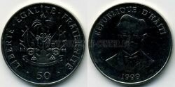 Монета Гаити 50 сентимос 1999 г. 
