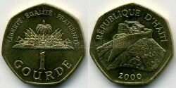 Монета Гаити 1 гурд 2000 г. 