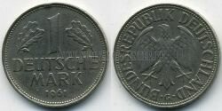 Монета ФРГ 1 марка 1961 г. G