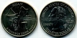 Монета США 25 центов 2009 г. Гуам. P