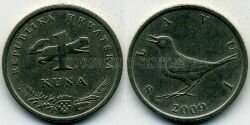 Монета Хорватия 1 куна 2009 г. 