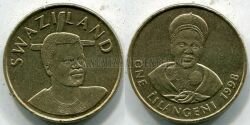 Монета Свазиленд 1 лилангени 1998 г. 