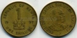 Монета Кения 1 шиллинг 1997 г. 