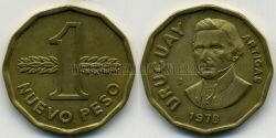 Монета Уругвай 1 новый песо 1978 г. 