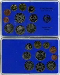 ФРГ набор 10 монет 1979 г. F