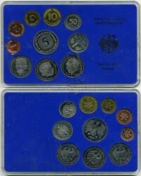 ФРГ набор 10 монет 1979 г. G