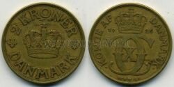 Монета Дания 2 кроны 1925 г.