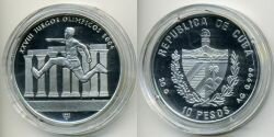 Монета Куба 10 песо 2002 г.