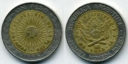 Монета Аргентина 1 песо 1995 г. 