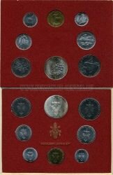 Ватикан набор 8 монет 1976 г.