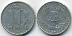 Монета ГДР 10 пфеннигов 1965 г. A